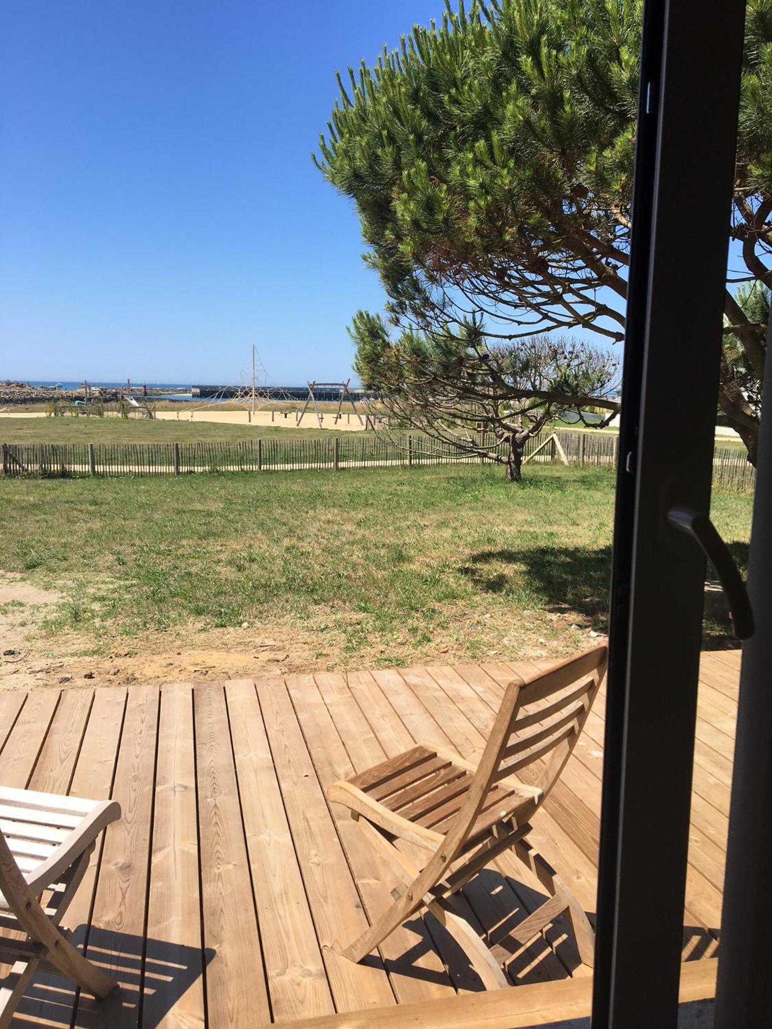 APPART-STUDIOS VUE MER PANORAMIQUE ST GUENOLE Côté Mer Penmarcʼh Exterior foto